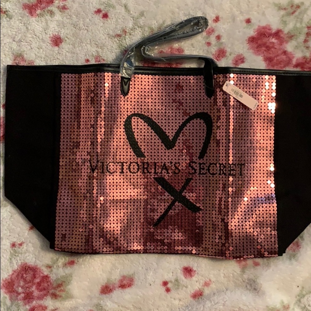 NWT Victoria Secret Sequin Tote